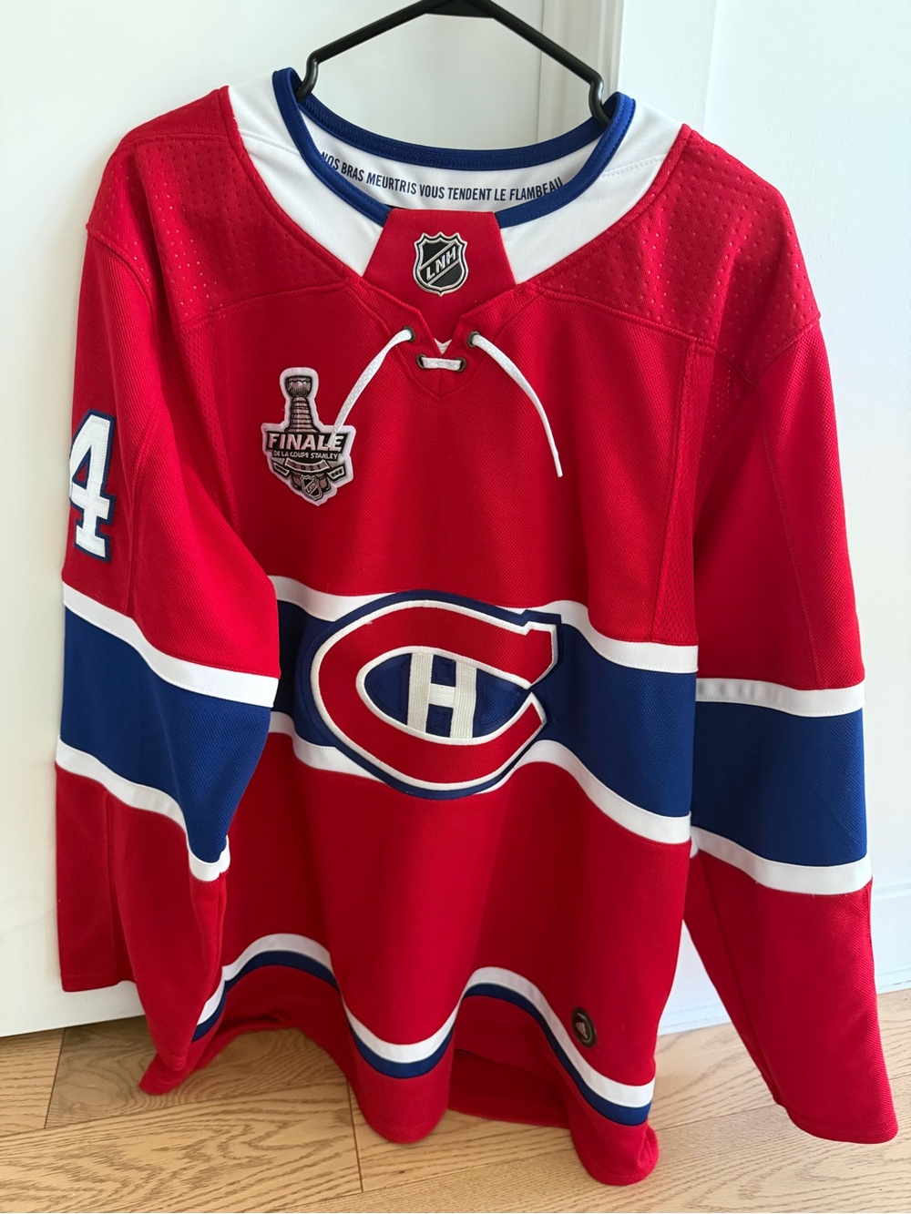 NHL Nick Suzuki Montreal Canadiens Jersey with Stanley Cup Final Patch (2021)